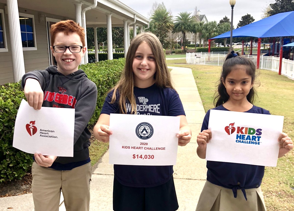 prep_pe's tweet photo. The Windermere Prep community raised $14,030 for the American Heart Association's 2020 Kids Heart Challenge! Thank you for your support! @WPS_Lakers @KidsHeartChall https://t.co/R9UaDCVJLA