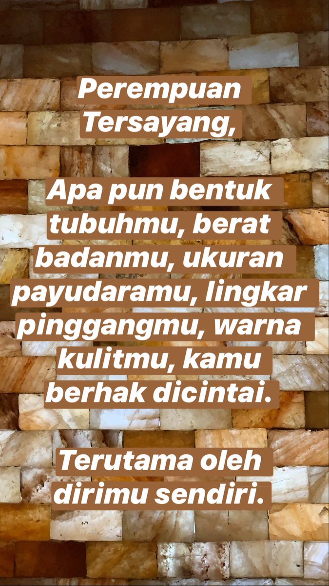JennyJusuf's tweet photo. untuk kita perempuan. https://t.co/BbY1IwmloL