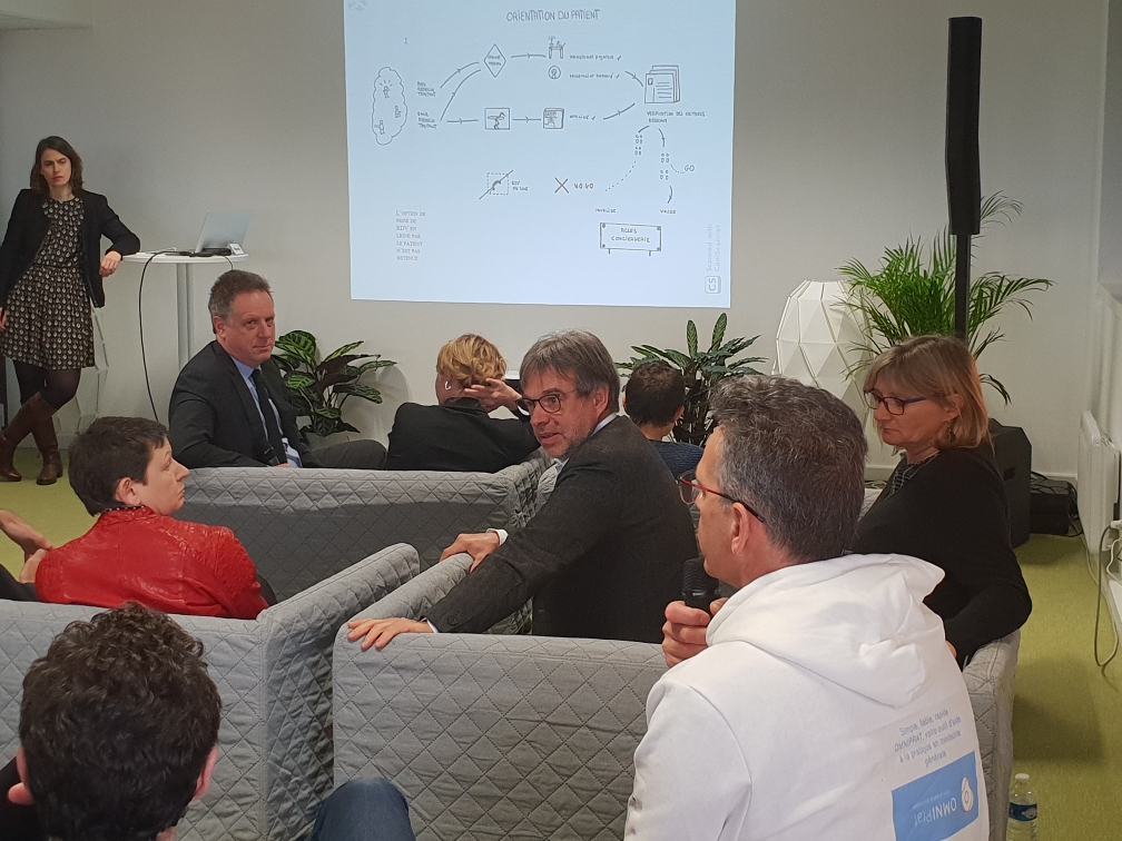Assur_Maladie's tweet photo. "Comment stimuler l’innovation en #santé dans les
territoires ?" Nicolas Revel inaugurait aujourd'hui #LaSerre, espace créé par la @Cpam44LA pour innover avec les professionnels de santé en Loire-Atlantique. https://t.co/ngAWCCYOET