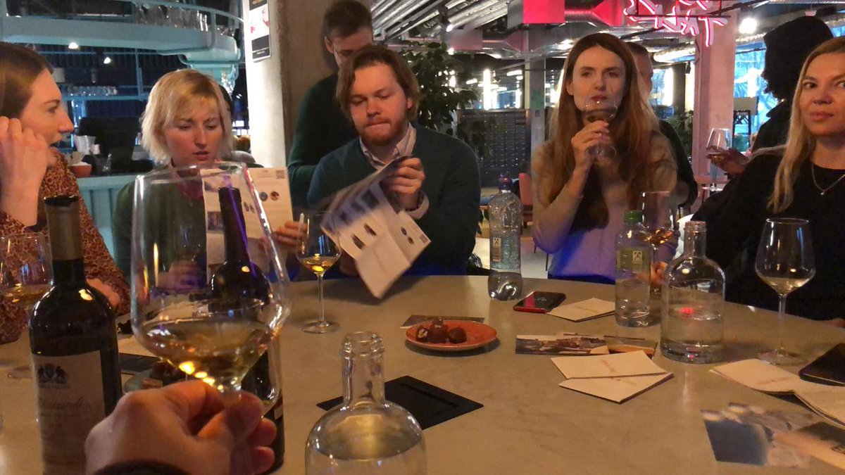 StrandedInBER's tweet photo. Treasures of Cradle of Wines are being served in Berlin at @TheStudentHotel #StrandedInBerlin #whatwewantedtosayatitb #itbberlin #itb2020 #georgianwinetesting @darikomogzauri https://t.co/Xhx31AhKAh
