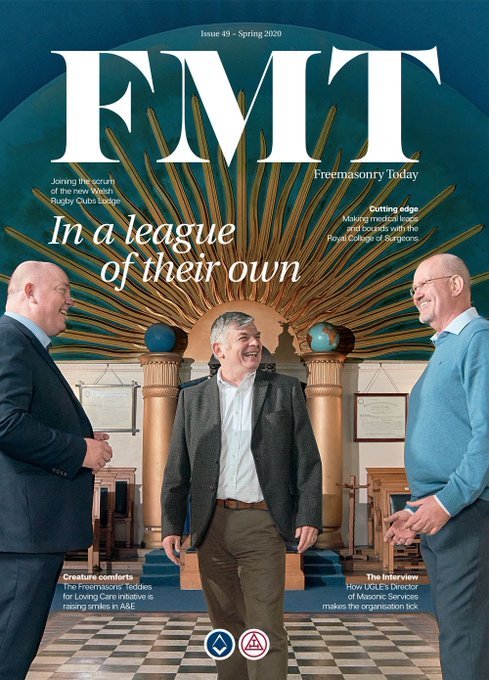 We've made the front cover of Freemasonry Today!! Great pictures and article featured inside. How lovely. Book in for our meeting next Friday 13 March 🏉😀<a href="/Freemasonry2day/">Freemasonry Today</a> <a href="/UGLE_GrandLodge/">United Grand Lodge of England</a> <a href="/SouthWalesMason/">Provincial Grand Lodge of South Wales</a> @PGMSouthWales