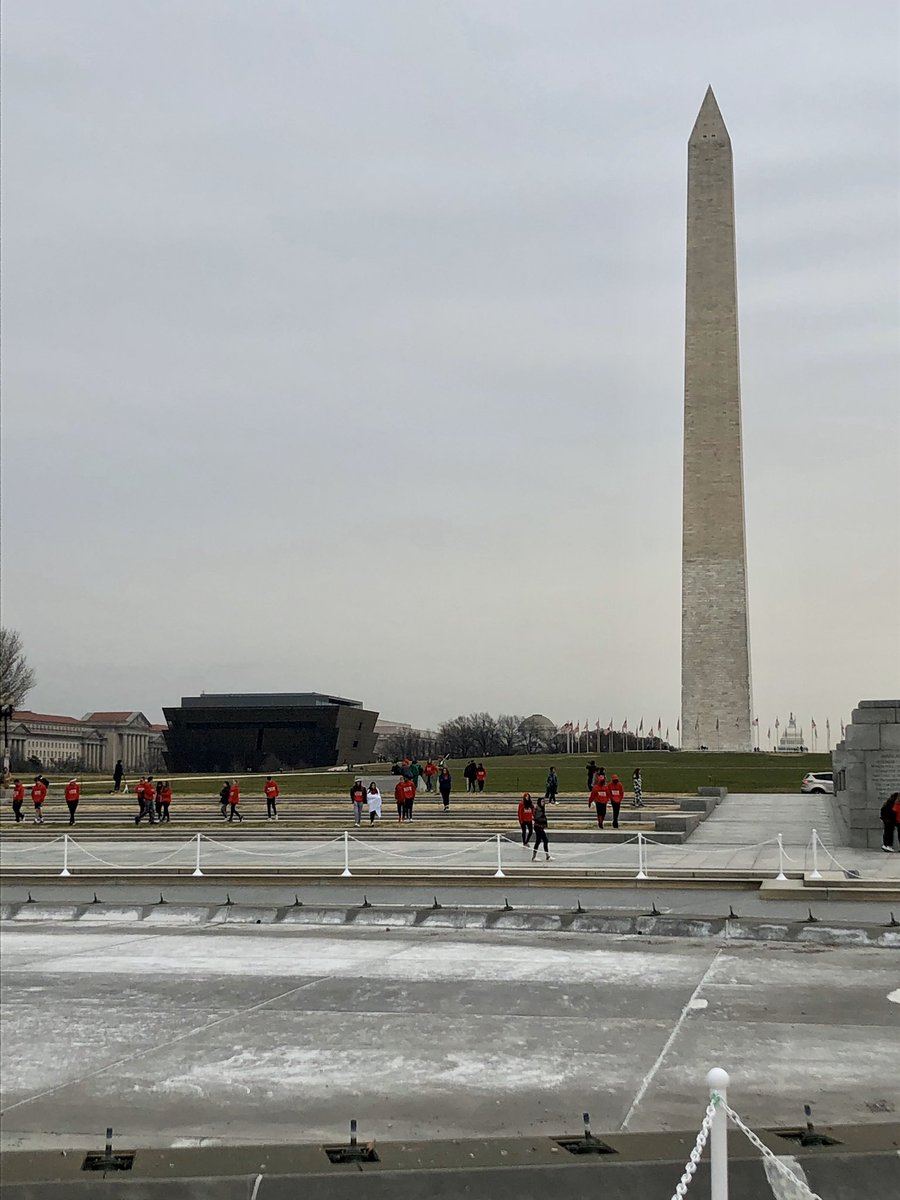 turleydw's tweet photo. Next stop on the bus 4 and 5 tour is the WWII Memorial! @AFMSChargers #ChargingIntoDC https://t.co/rVmvY6X4h1