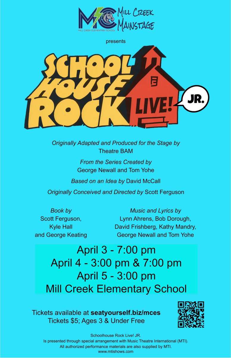 We may have had to reschedule due to a pesky virus, (RATS!), but we are on for April 3-5! (YAY!) 
No, it’s not ideal, but we’re making lemonade out of the lemons we’ve been handed! #schoolhouserocklive #interjections #millcreekmainstage