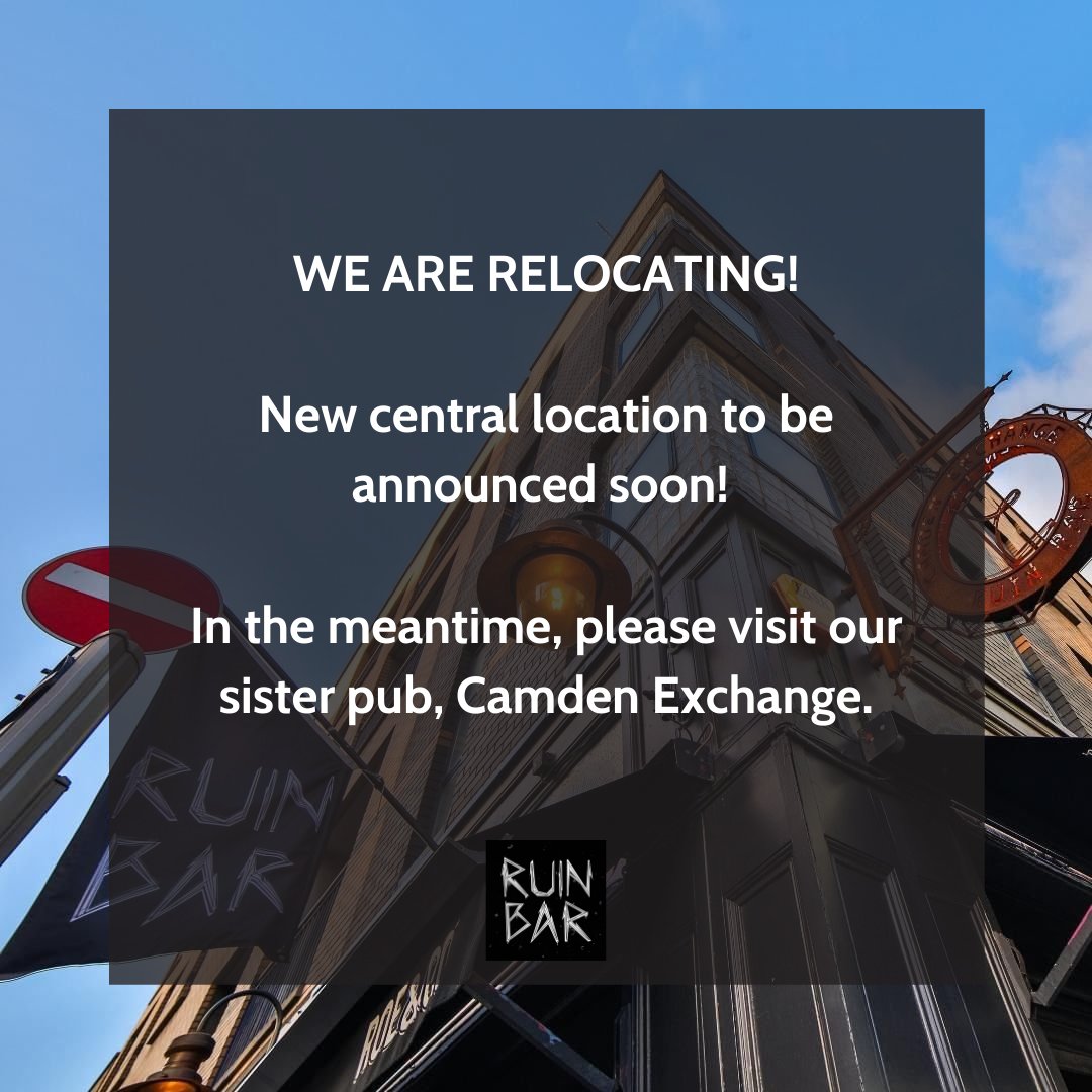 We'll be back soon! 

In the meantime please visit our sister pub Camden Exchange. 

Bookings can be made here>> camdenexchangedublin.com
Or by emailing bookings@camdenexchange.ie
