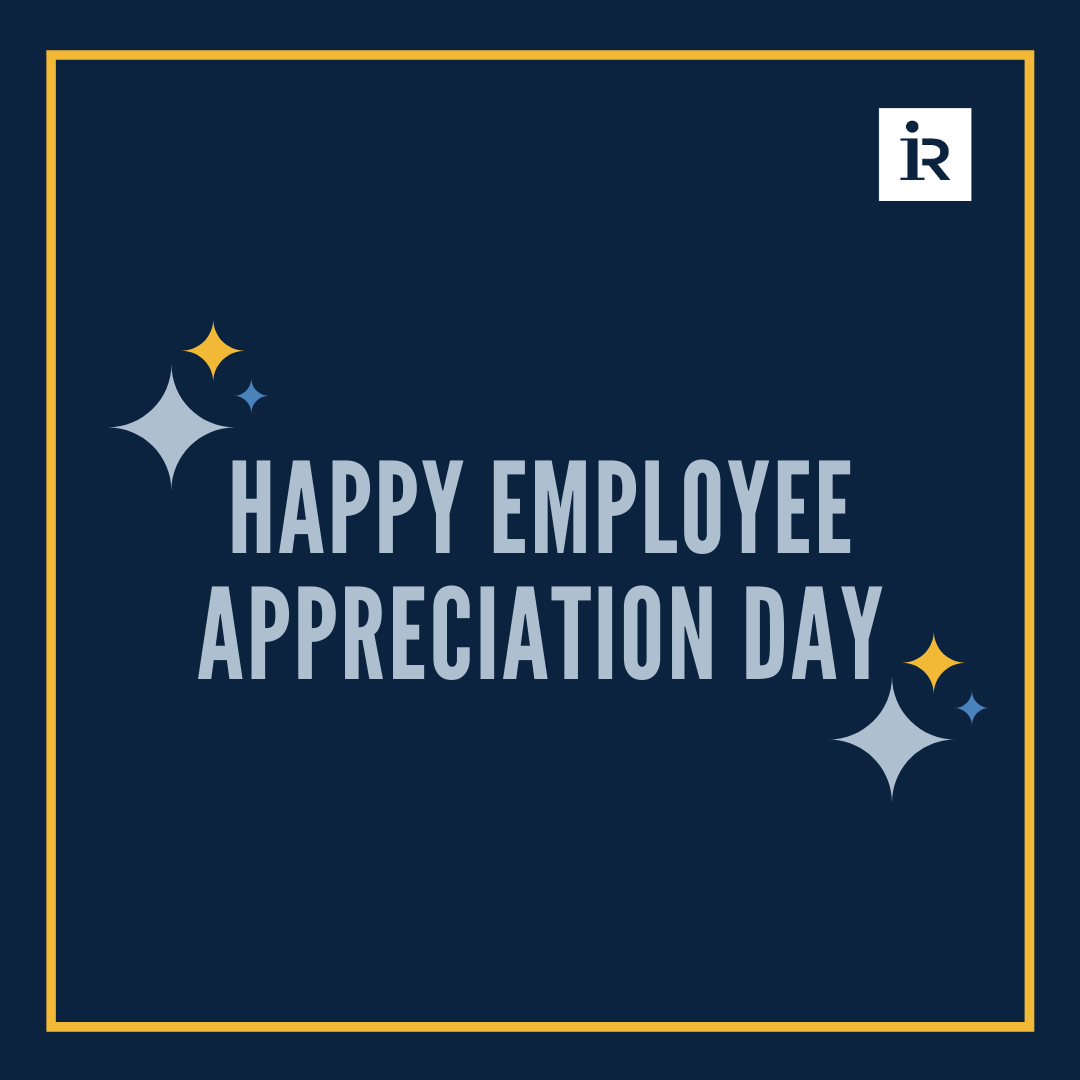 Our sincerest thanks for the contribution all the iR employees have made to our company! 

Thank you all for being such an important part of our team. 
#EmployeeAppreciationDay #InteractiveResources #iR #iRTalent