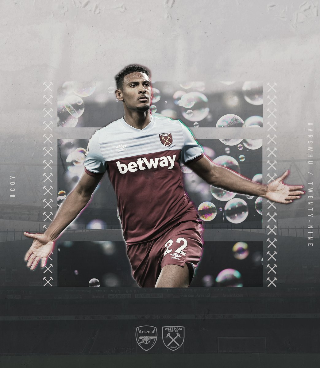 WestHam's tweet photo. COME ON YOU IRONSSS! ⚒️

#ARSWHU https://t.co/GVDHSuDQNw