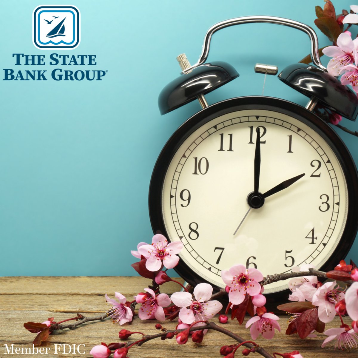 TSBGbank's tweet photo. Don’t forget to set your clocks forward one hour this weekend. It’s time to spring forward!
https://t.co/yXpbOFsLWY - Member FDIC
#daylightsavings #mchenrycounty #thestatebankgroup #banklocal #springforward https://t.co/55TG0BfqRy