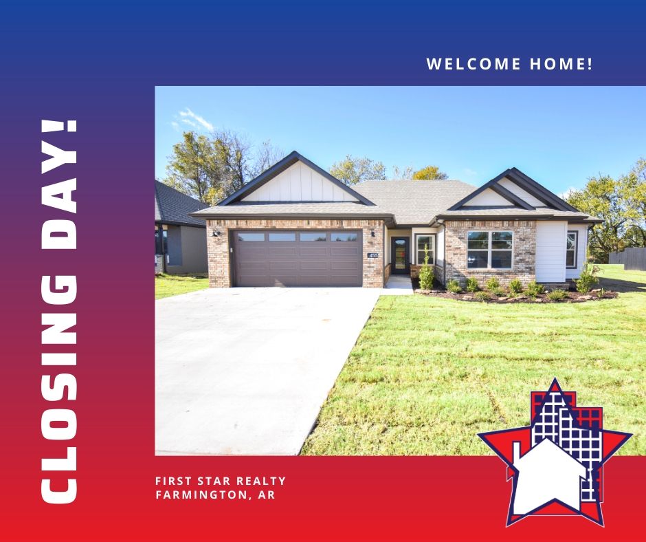 firststarrealty's tweet photo. Happy Closing Day to the new owner of this gorgeous home! 

We are so excited to be bringing in another Farmington Heights resident! We hope you LOVE your new home!

479-267-1600
https://t.co/hi64DlyXcE 

#firststarrealty #sold #nwarealestate #farmingtonar #farmingtonheights https://t.co/ZmkVy6qaum