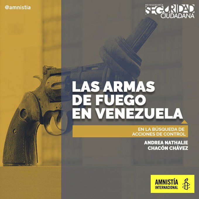 amnistia's tweet photo. Ante el repunte de muertes por armas de fuego en #Venezuela es urgente:
1⃣ Construir políticas públicas de seguridad
2⃣ Auditoria del porte de arma y sus mecanismos de revisión
3⃣ Disminuir el presupuesto destinado a compra de armas
#SeguridadCiudadana https://t.co/b41f3mP096 https://t.co/cUGgGcV0C9
