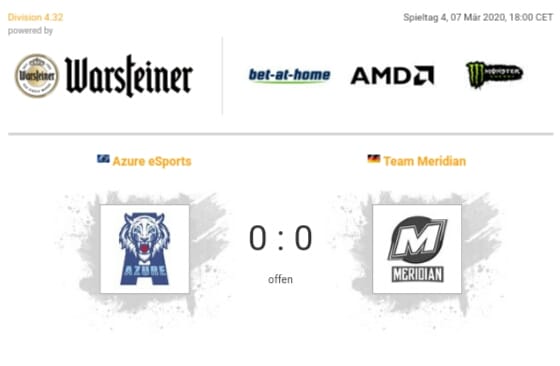 EsportsAzure's tweet photo. Sonntag starten unsere Jungs in ihren 4. Spieltag der 14 Saison der @99DAMAGEde Liga
Es geht diesmal gegen den 7. der Tabelle.

🏆 @99DAMAGEde 
📅 Sonntag, 8.03.2020
⏰ 20 Uhr
🆚 @meridian_com  
🖥️ @SpueroGaming: https://t.co/mS5wqpP94a https://t.co/NUTWsUNHni