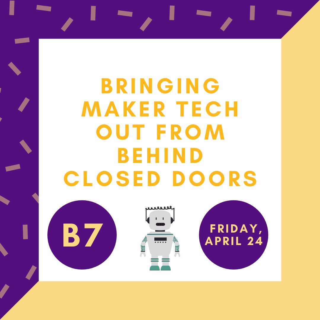 alcjpl's tweet photo. Join presenters Jolene Brisbois and Lisa Stormer as they discuss their vision for bringing maker tech to their communities.

Follow our presenters on Twitter: 
@jojo_librarian
@redher0n 

#alcjpl https://t.co/PlaCybPoMc