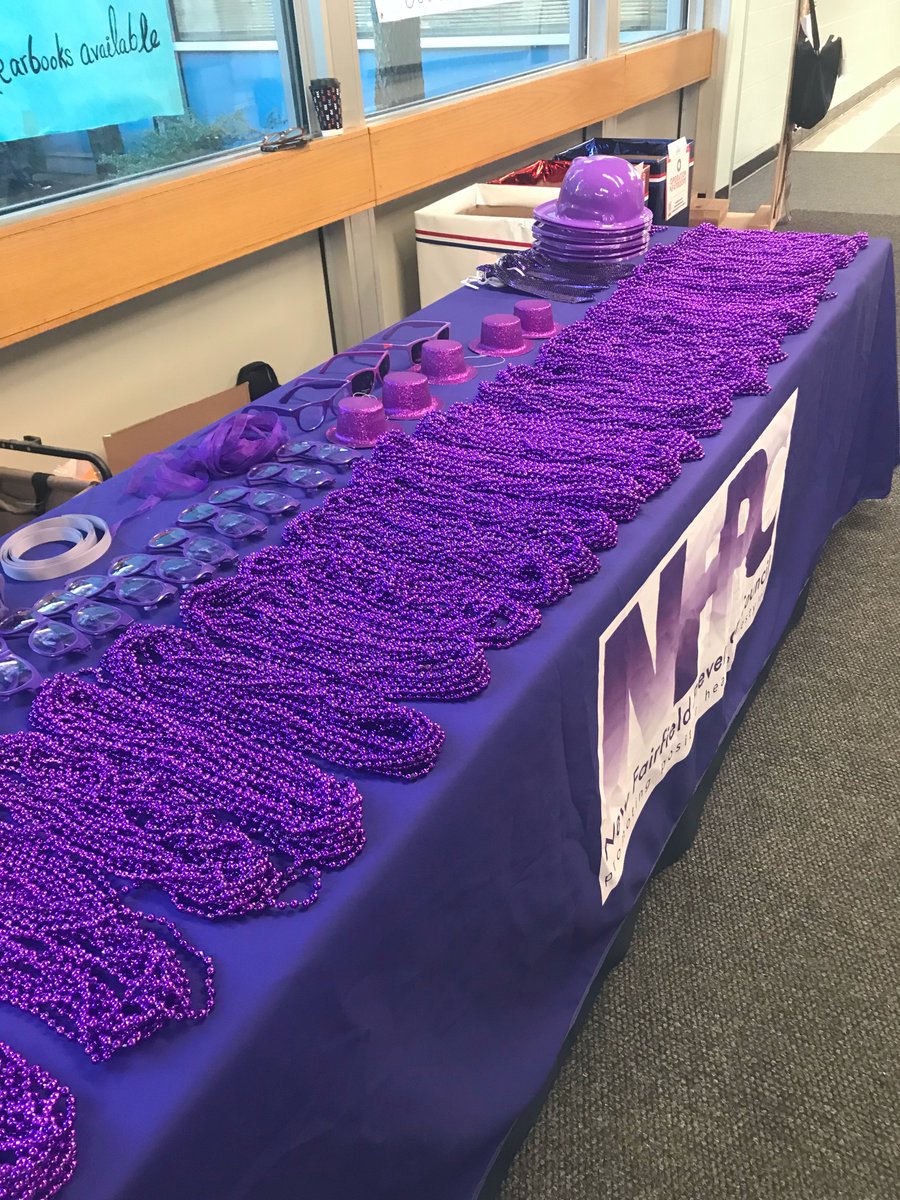 nfprevention's tweet photo. Wellness wk w/Herren PURPLE fun 4 BE YOU, LIVE WELL spirit! NF schools shared in healthy activities to encourage wellbeing, lend awareness of substance misuse &amp; empower those affected by addiction disease #WWWH2020 #beyoulivewell #nfhsrebels #nfprevents #noonestrugglesalone💜☮️ https://t.co/RFuEgCpacW