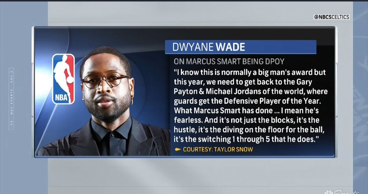 Appreciate the love <a href="/DwyaneWade/">DWade</a> ! comin from one of the best to ever play the game! I’m w u. DPOY equality! Guards can do it too. Defense ain’t about the size. It’s about the ❤️. Appreciate u!