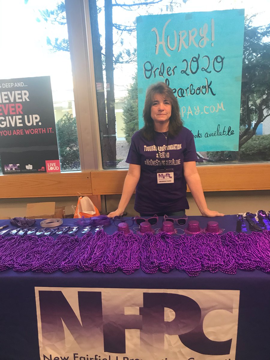 nfprevention's tweet photo. Wellness wk w/Herren PURPLE fun 4 BE YOU, LIVE WELL spirit! NF schools shared in healthy activities to encourage wellbeing, lend awareness of substance misuse &amp; empower those affected by addiction disease #WWWH2020 #beyoulivewell #nfhsrebels #nfprevents #noonestrugglesalone💜☮️ https://t.co/RFuEgCpacW