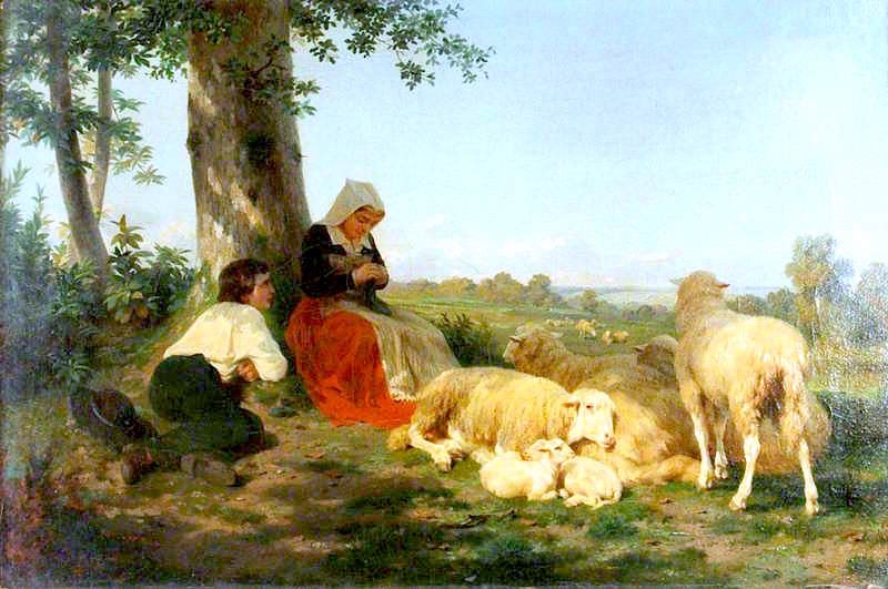 LourdesFreixa's tweet photo. Rosa Bonheur ‘Repose’ 1846 #donesartistes 🟪👩🏽‍🎨 #artenfemeni #art #oil https://t.co/dYW4v40o26