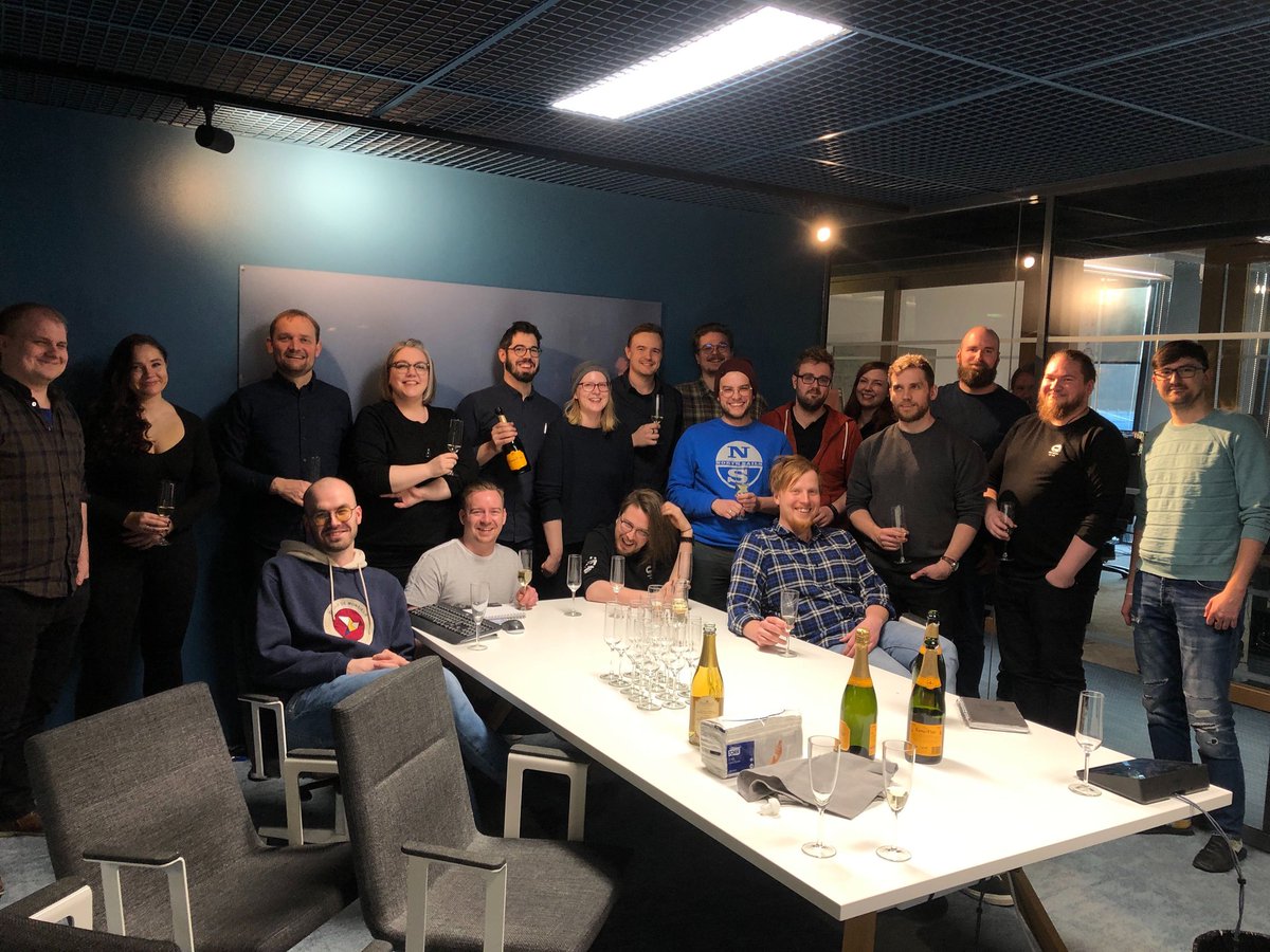 remedygames's tweet photo. That's a wrap on The Foundation! 🎁

Bug fixing can wait a bit: first, 🥂 for the team! 🎉 #ControlRemedy https://t.co/a0tLhS4kUQ
