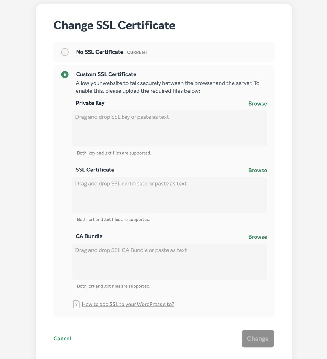 We've made some great improvements to our SSL certificate process and we have big news next week on SSL, so please watch this space for more updates.
