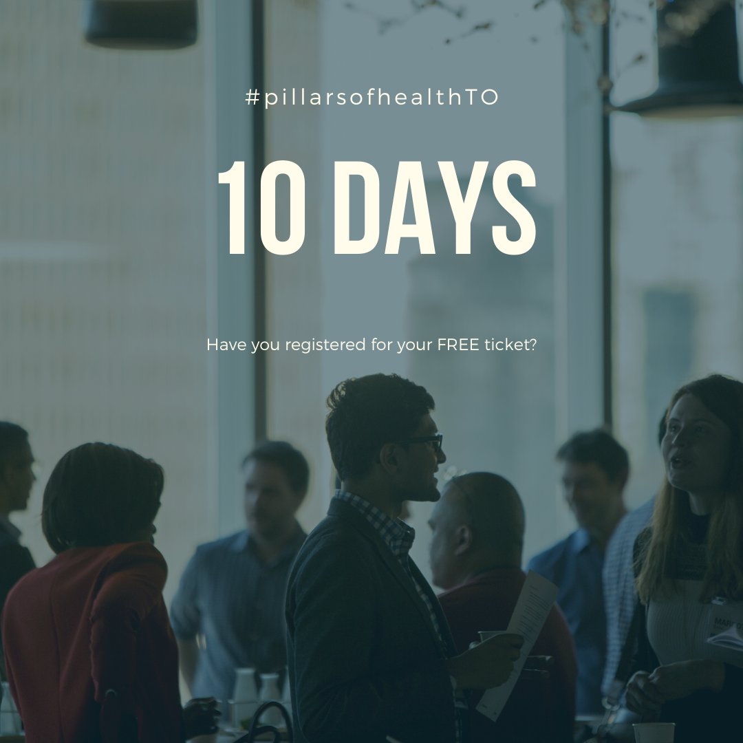 pillarsofhealth's tweet photo. Staying [In]novative is only 10 days away! If you are a current/aspiring member of the community with a passion for advancing Canadian #innovation in health &amp; life sciences, join us for our 7th #pillarsofhealthTO. Register for free at https://t.co/AIiIc4hOW7

#healthinnovation https://t.co/5m2KzrG5kQ