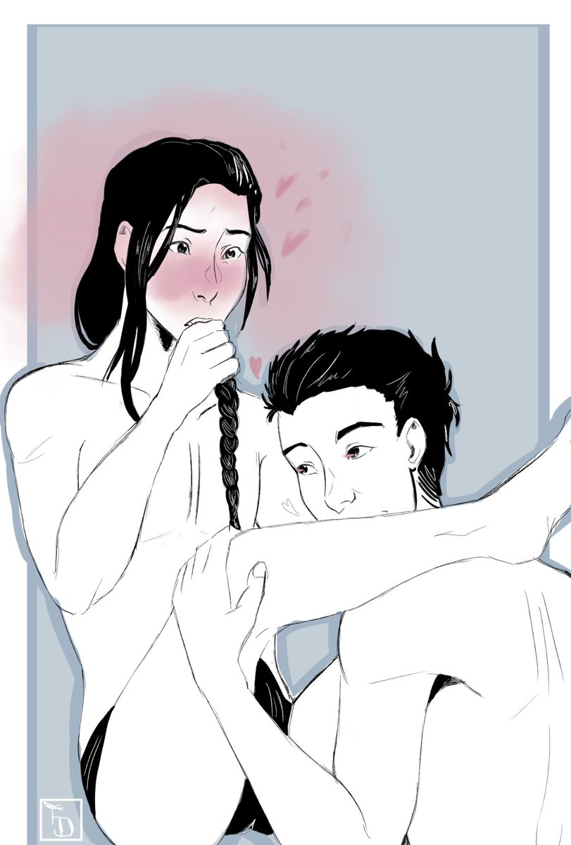 TricksterDraws's tweet photo. #BFSmutWeek - Day 5 - Free Day (teasing) - Sing/Yut Lung - other half of the week dome by @FallonK6
Up to you to headcanon what Yeet did to deserve the teasing https://t.co/K65KmETNAC