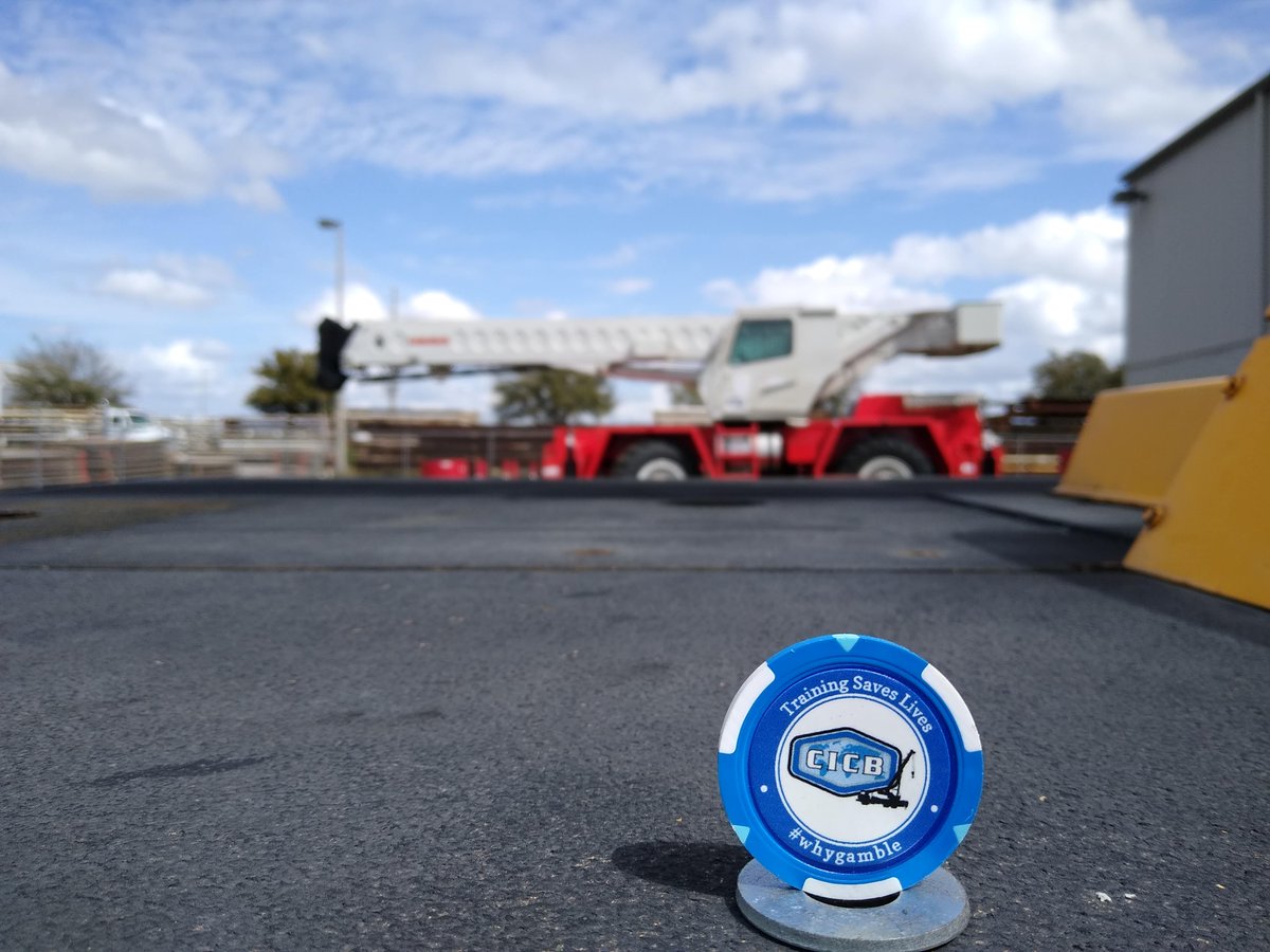 CICBTraining's tweet photo. Visit #CONEXPOCONAGG and win yourself some Airpods! CICB is at booth F100804 in the Festival Grounds, handing out poker chips. Take a great photo with one at #CONEXPO and post it on Twitter or Instagram using #whygamble https://t.co/I0BHoi9pnF