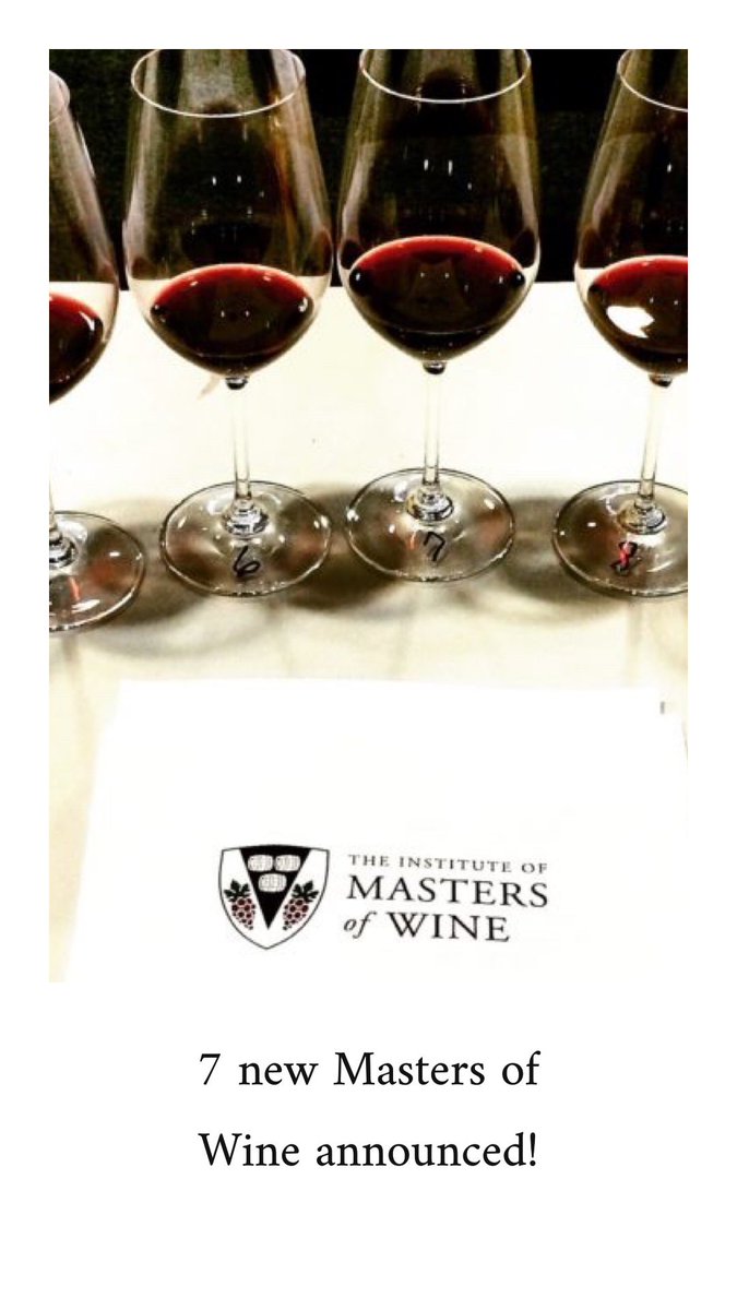 LizPalmer_Wine's tweet photo. The Institute of Masters of Wine announces 7 new Masters of Wine
.
https://t.co/I7vejJ2vpP
.
.
#mastersofwine #winestudy @mastersofwine #wine #winetasting #mwexam #winelover #winestagram #fridaymotivation #winewinewine #blindtasting https://t.co/MFkL4ZW46b