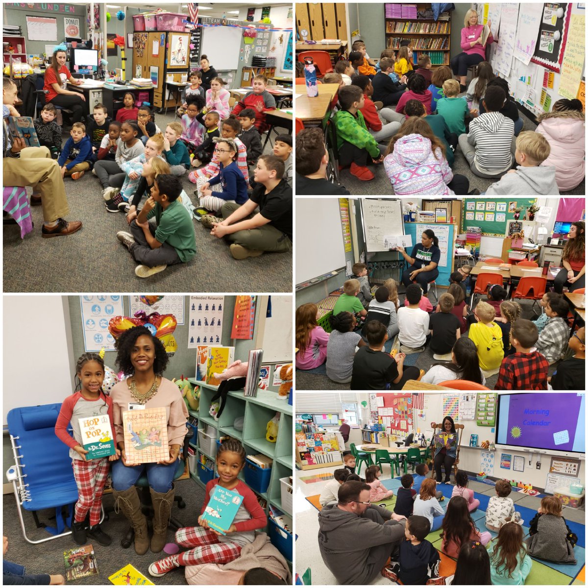 Read Across America Day! Thanks to all our volunteers who came out to read to our children! #tigerpride