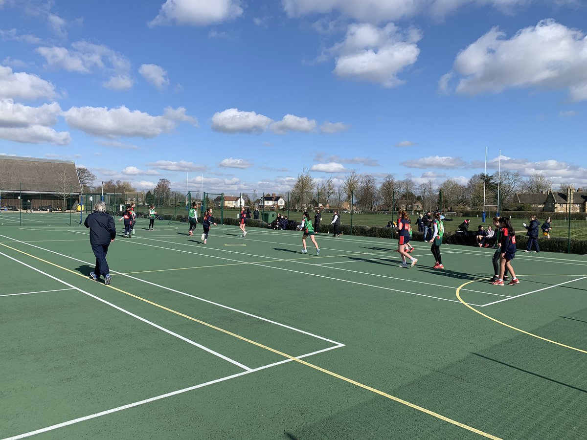 OundleNetball's tweet photo. Great day of umpiring at the @iapsuksport netball regional finals @Upp_Sport for @WithamSport, also lovely catch up with OO Phoebe Gammell who is working @WithamPrep #Believe #Achieve https://t.co/gwPGapSxQN