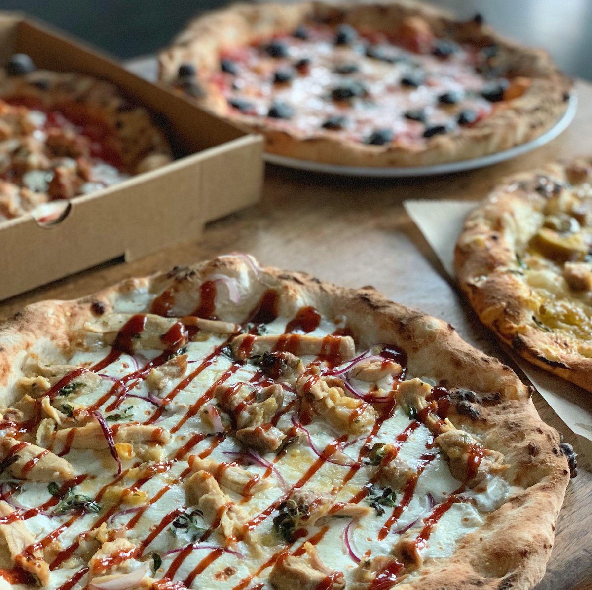 The perfect day to grab lunch and enjoy the weather ☀️ We’ll be at Atlantic Ave &amp; High St 11-2! 🍕✨🍕