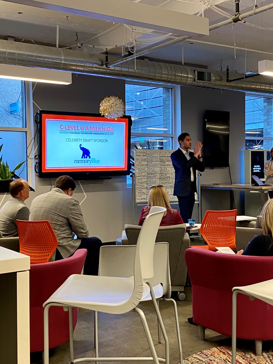 memoryBlueSales's tweet image. Thanks to the @ColoTechAsn for the opportunity to sponsor their event last night as we celebrate the opening of our Denver office! 

Great to be part of the events leading up to C-Level @ Mile High later this month. @memoryBlueNimit #CLevel2020