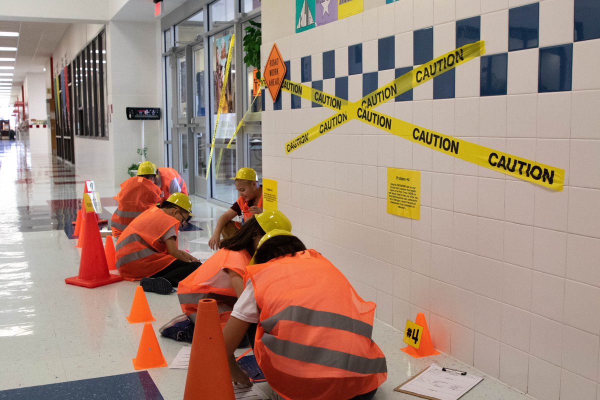 redoakisd's tweet photo. #Wooden Elem #4th Graders are having fun using their measurement skills on the construction site! Students found perimeter &amp; area, &amp; solved problems for lengths and weights. Way to make #math fun, Wooden!

“Under Construction” was made possible by a @ROISDEF #grant. https://t.co/hMtfnjB04E