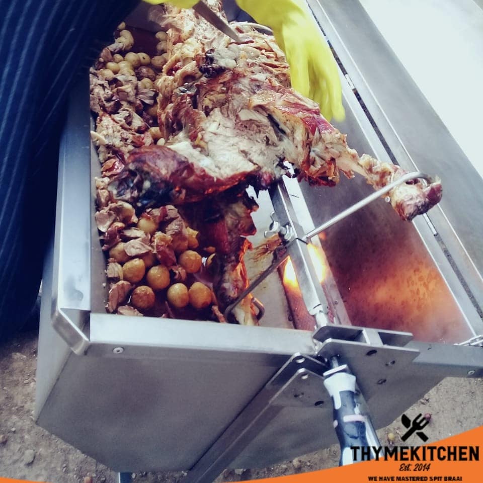 spit_braai's tweet photo. Spitbraai number 1 of 8. Have a great weekend! #spitbraaicapetown #thymekitchenspitbraai https://t.co/xclkXNgMAP
