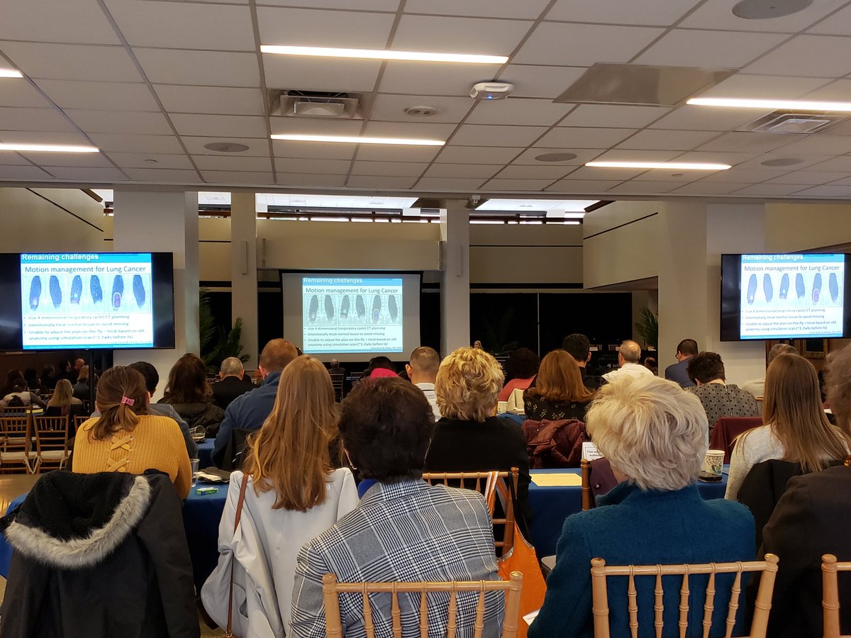 ChrisFernOlor's tweet photo. Only room left way in the back to hear @WashURadOnc @lauren_henke's presentation on #MRIguided lung #radiationtherapy for the @KimmelCancerCtr #LungCancer symposium! #radonc https://t.co/vE9dDD9DzK