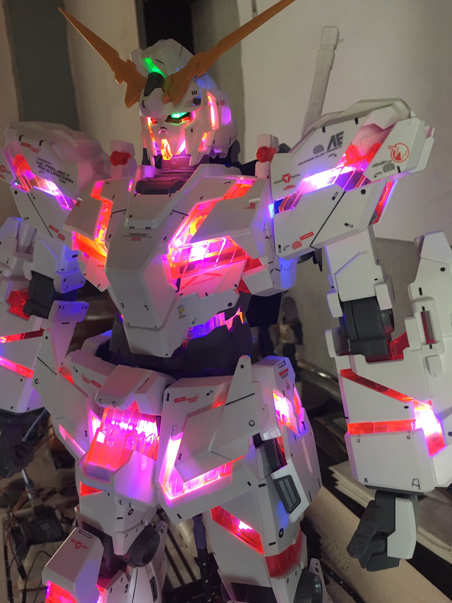 Dom Iss Mega Size Unicorn Gundam Modify Led Gundam Gunpla Gundamunicorn Gunpla40th T Co Dykovr8ew3 Twitter