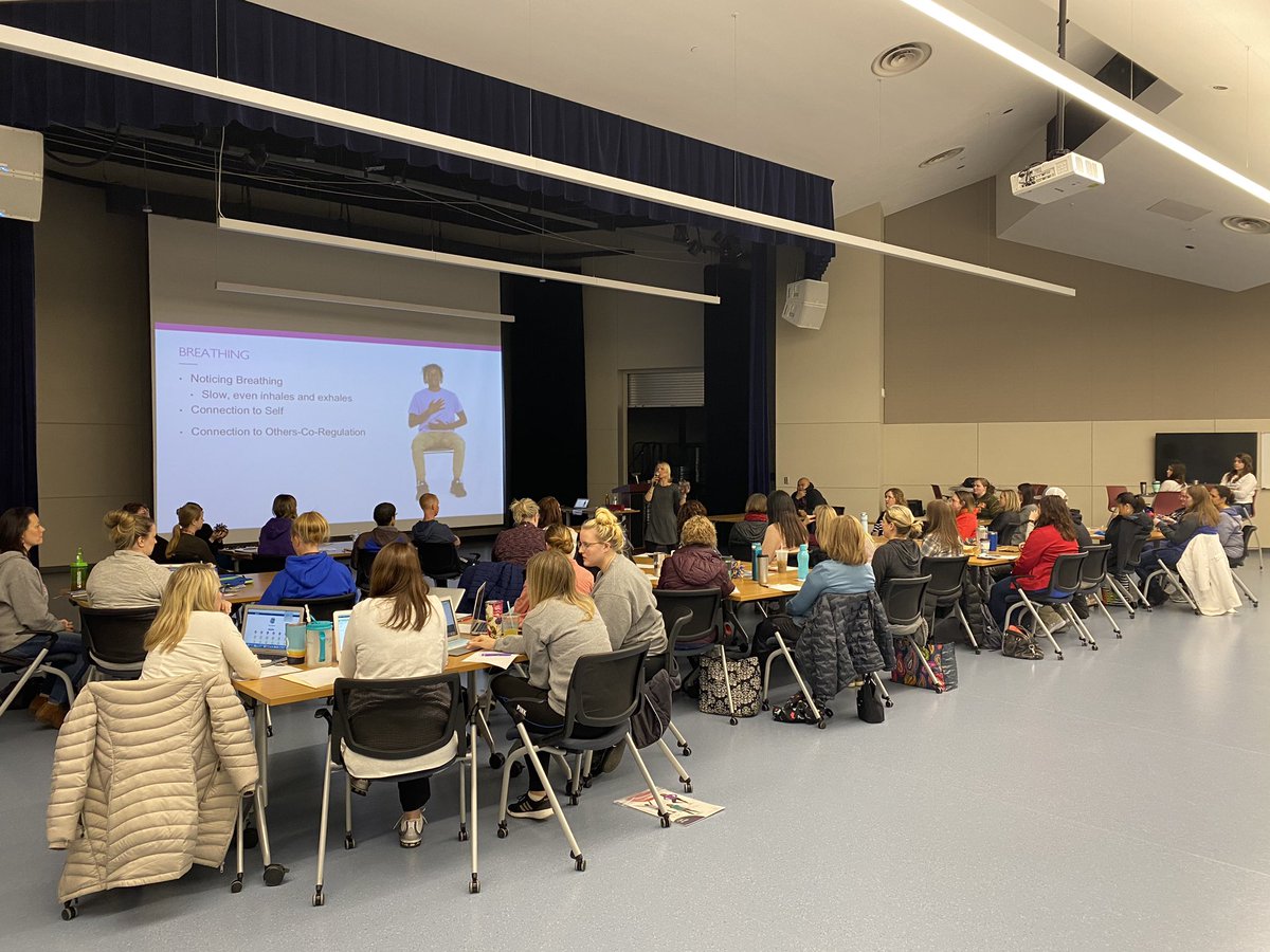 MoveMindfullyCo's tweet photo. Staff @isd199 explore Trauma Responsive practices and Self Compassion resources. #pausemovelearn #inspire199 https://t.co/CBsf5uoS1Y