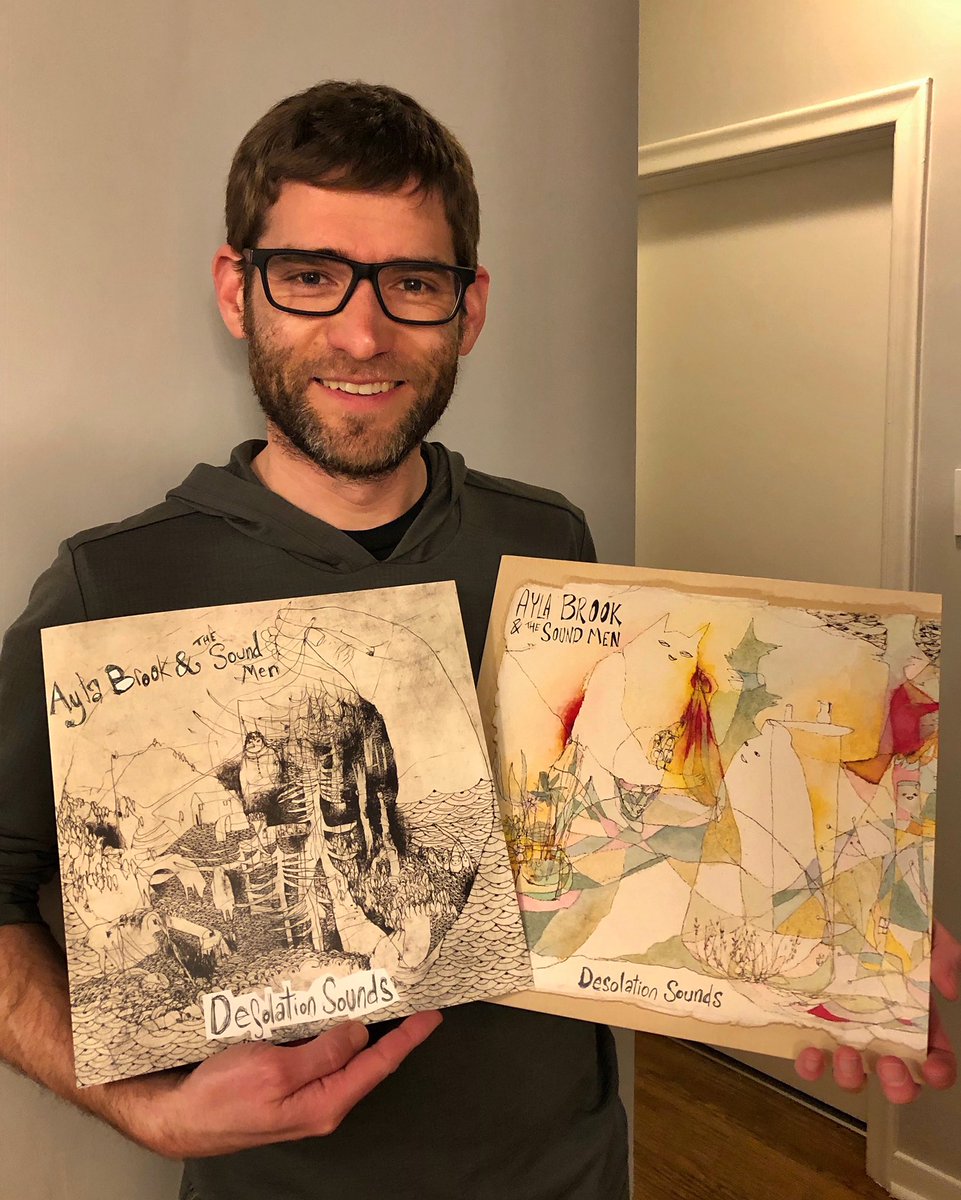 Say hi to Peter Chapman! He’s holding our brand new LP Desolation Sounds out in ONE WEEK, March 13, on his label @FallenTreeRecs. Produced by @terralightfoot. Mixed by @jonauer. Mastered by @gregcalbi @SterlingSound 
Pressed at @MoonshotPhono in Treaty 6.