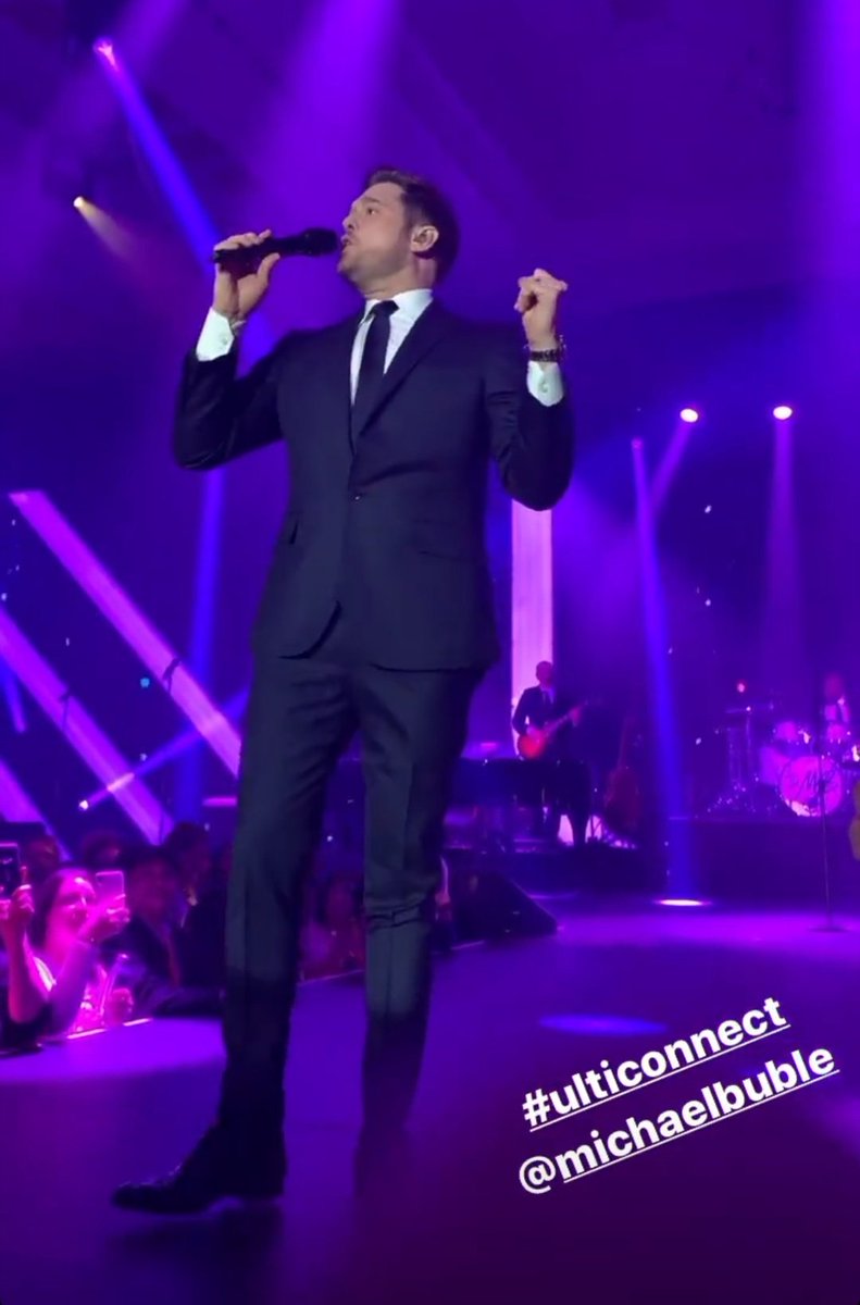 phillys26's tweet photo. @MichaelBuble did it again! Such a great performance! Pretty sure he's searching the crowd for @UltimMaza #UltiConnect https://t.co/tw3wc8Jmjo