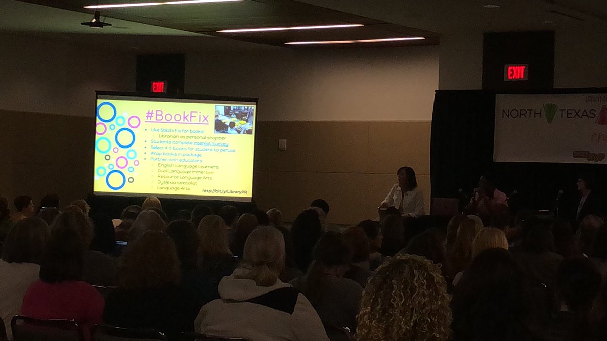 ESC11Library's tweet photo. Love the idea of #bookfix! @audreywyb this reminds me of your personal shopper project. 😊Thanks for sharing @angiemahalik! #NTTBF20 https://t.co/IXuH55GR7y