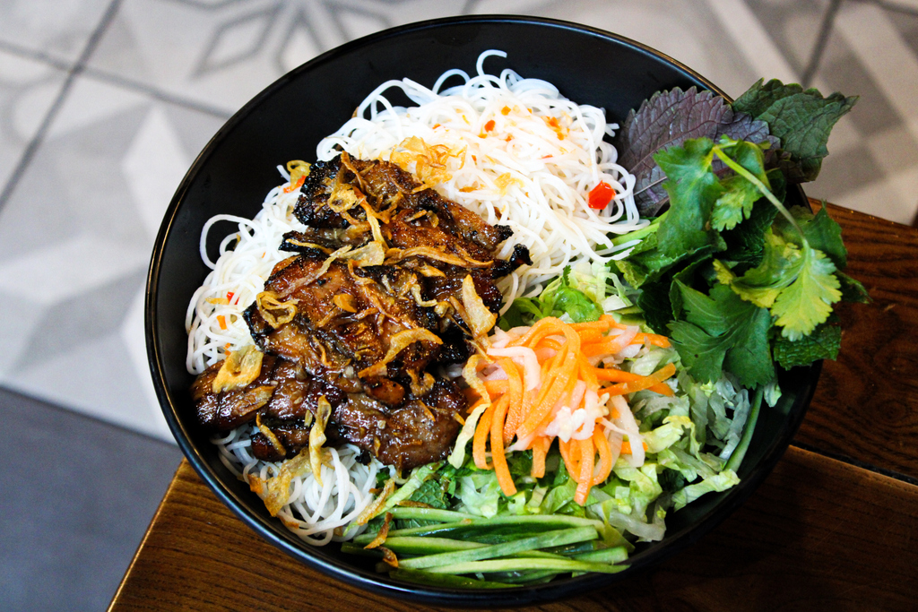 phoandbun's tweet photo. Today calls for our BBQ Honey Pork with Vermicelli! 😋What’s your go to vermicelli order? https://t.co/cQ8zBSPjpa