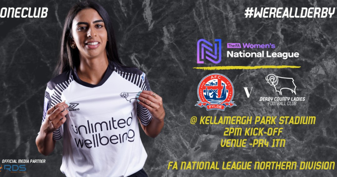 DCFCWomen's tweet photo. 🐏EWE RAMS| It's the weekend and we are back in action with a trip to @FyldeWomenFC
Kick-Off is 2pm for the @FAWNL clash as we look to keep the chasing pack at bay & grab another 3️⃣pts
Join us from 1pm for Build-up, Team News and Twitter Commentary
#EweRams #DCLFC #DCFC https://t.co/kj34ybe3CC
