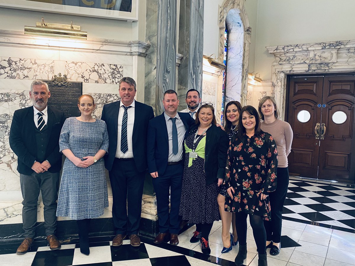 Workforceonline's tweet photo. Fantastic afternoon at Belfast City Hall celebrating the achievements of participants who completed the Housekeeping Employment Academy! Thanks Ian Gourley @OzoGroup_MT for delivering training &amp; to employers @TitanicHotelBel &amp; Andras House! @belfastcc @lgourleyl @danielbakersf https://t.co/yTaO7ZIT0R