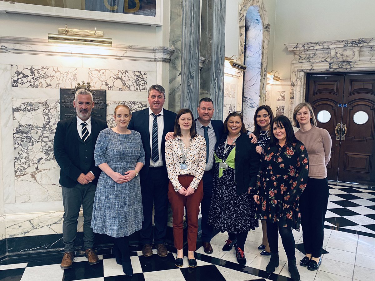 Workforceonline's tweet photo. Fantastic afternoon at Belfast City Hall celebrating the achievements of participants who completed the Housekeeping Employment Academy! Thanks Ian Gourley @OzoGroup_MT for delivering training &amp; to employers @TitanicHotelBel &amp; Andras House! @belfastcc @lgourleyl @danielbakersf https://t.co/yTaO7ZIT0R