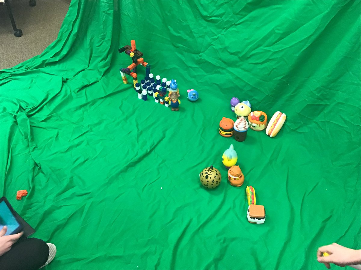 GreeleyTech's tweet photo. @s_conran’s class is working on a student written, directed, and filmed “Squishy” video. #greenscreen #we36 #grpride36 @mmiller112 @joshuaswanner @winnetka36 @christiechandlr https://t.co/UYLP0nusjU