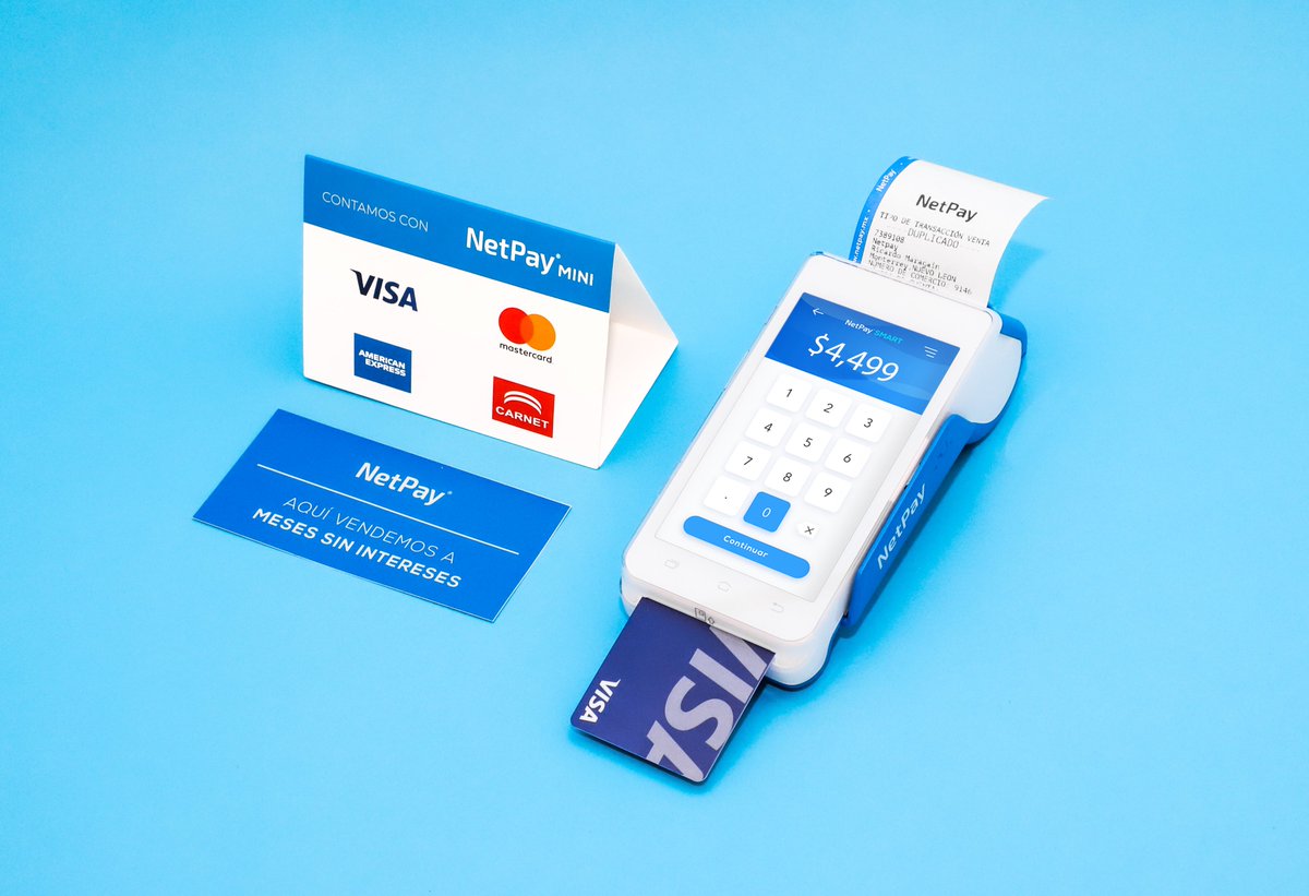 Una forma diferente de cobrar, descubre todo el poder de tu nuevo aliado de ventas #NetPaySmart 😎💳

✅ Pantalla táctil HD a color
✅ Venta normal y a meses sin intereses
✅ Aplicaciones de valor agregado (Smart Accounts, encuestas, recompensas, etc.)

y mucho más...