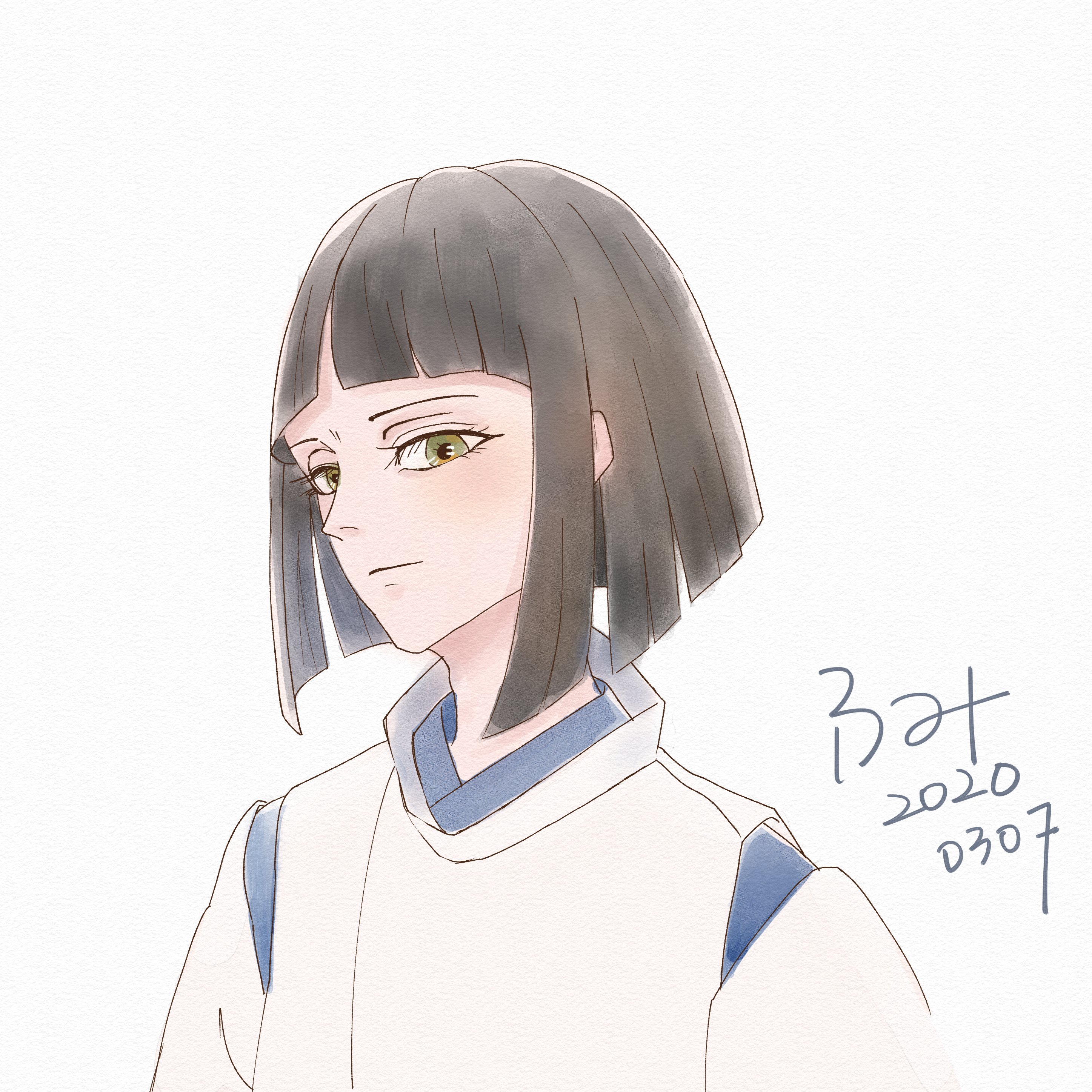 フミ らくがき 千と千尋の神隠し ハク とってもかっこいいハク君 100枚ぐらい描きたい 白龍實在太帥ㄌ 喜歡到不行 T Co Gytibc0oni Twitter