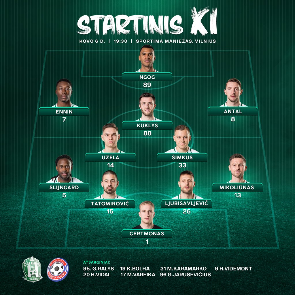 fkzalgiris's tweet photo. Our first game this @alygaLT season. Free live video broadcast available here 👉 https://t.co/c4fkNaA5qD #fczalgiris https://t.co/g4LHe1sMgy