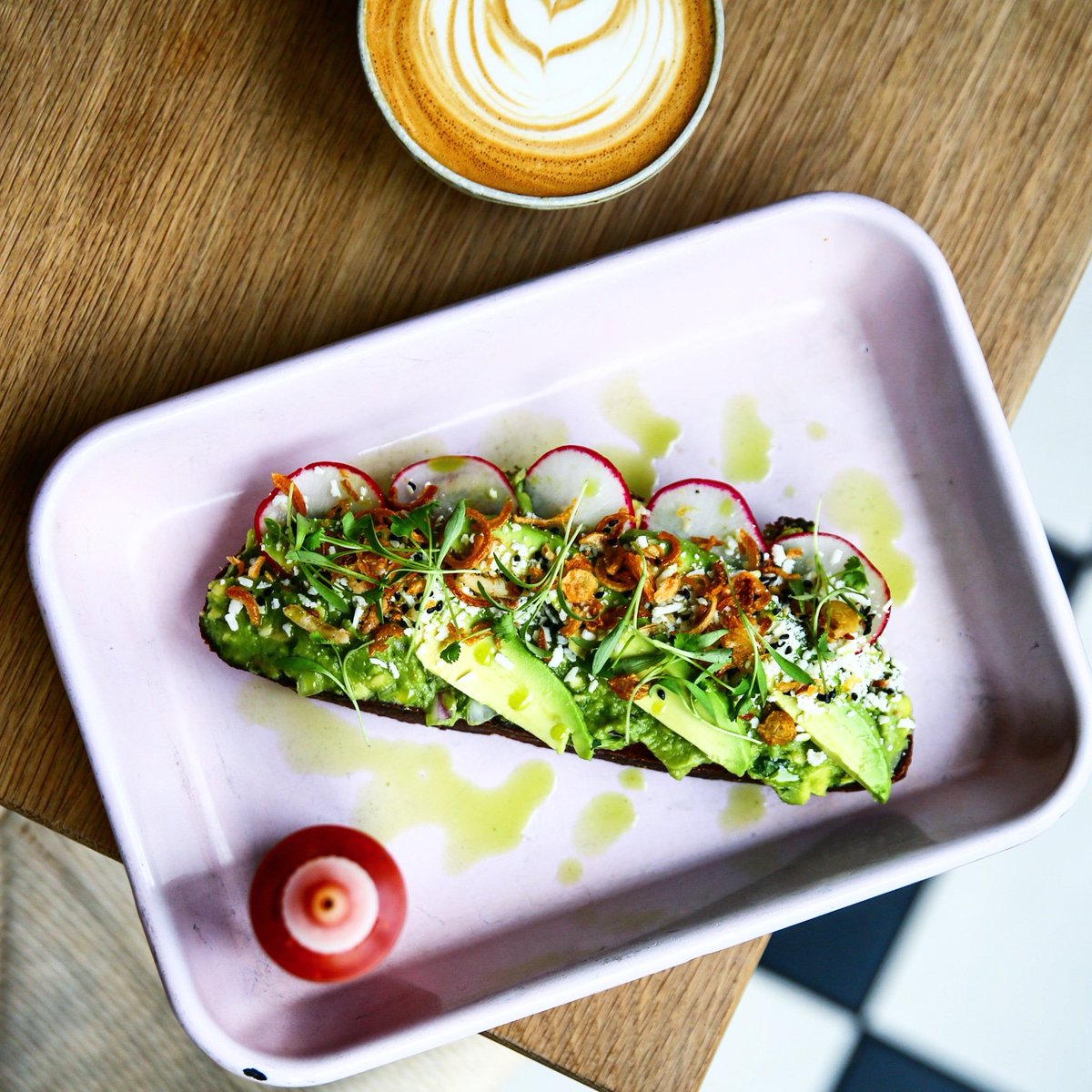 ABakedJoint's tweet image. check out this avo TX toast from our wholesale partner @republiccantina! ft. Joint sourdough, avo, radish, cotija, fried onion, sesame seed &amp;amp; cilantro oil 🌿❤ #featurefriday
#breadpartners #wholesale #veggie