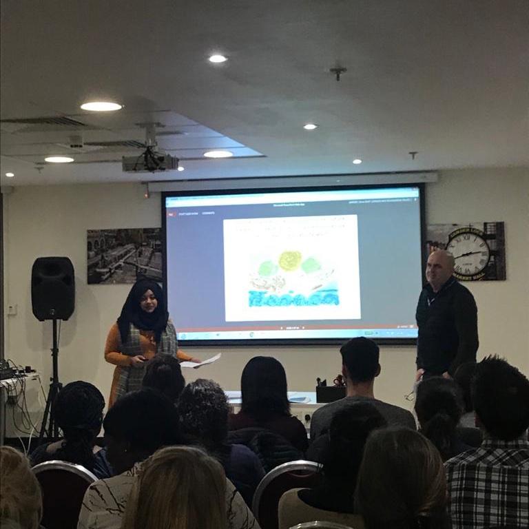 FlipTriangle's tweet image. Our amazing Occupational Therapist @Sidrah2811 and social therapist Mark sharing Flip The Triangle at @NHS_ELFT OT conference 🔻🔺 #flipthetriangle #OccupationalTherapy