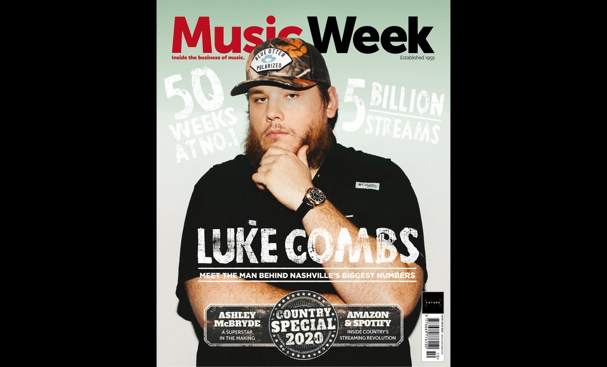 MusicWeek's tweet photo. The new edition of Music Week is out now, and it's a country special starring the one and only @lukecombs on the cover!  https://t.co/uH5EEyudNl https://t.co/6B1gBz7mky