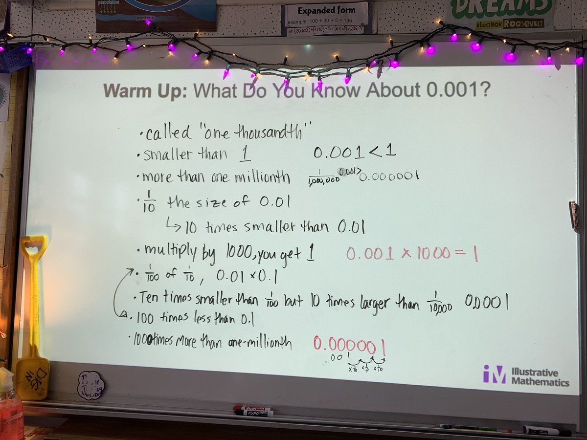 jennalaib's tweet photo. I love the “what do you know about _____” routine. So many big ideas about place value came out of our conversation — and so many Ss were able to share in the discourse! #learnwithIM https://t.co/07XjDqpc1S