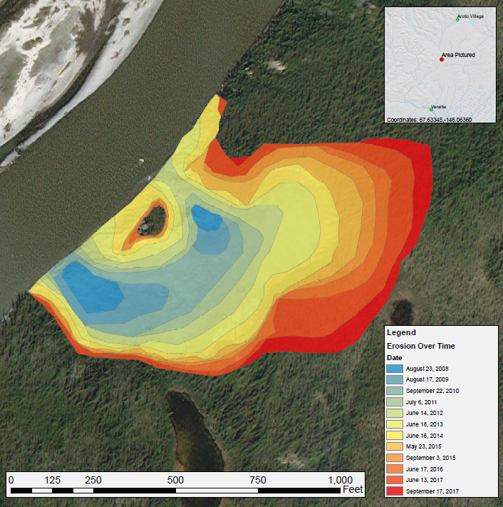 ORNL DAAC (@ornldaac) on Twitter photo Get these #data from Arctic-Boreal Vulnerability Experiment
<a href="/NASA_ABoVE/">NASA_ABoVE</a>: A time series of Landsat-derived maps shows the expansion of a thaw slump on the East Fork Chandalar River in #Alaska from 2008-2017. buff.ly/2VBWpN2 Get these #data from Arctic-Boreal Vulnerability Experiment
<a href="/NASA_ABoVE/">NASA_ABoVE</a>: A time series of Landsat-derived maps shows the expansion of a thaw slump on the East Fork Chandalar River in #Alaska from 2008-2017. buff.ly/2VBWpN2